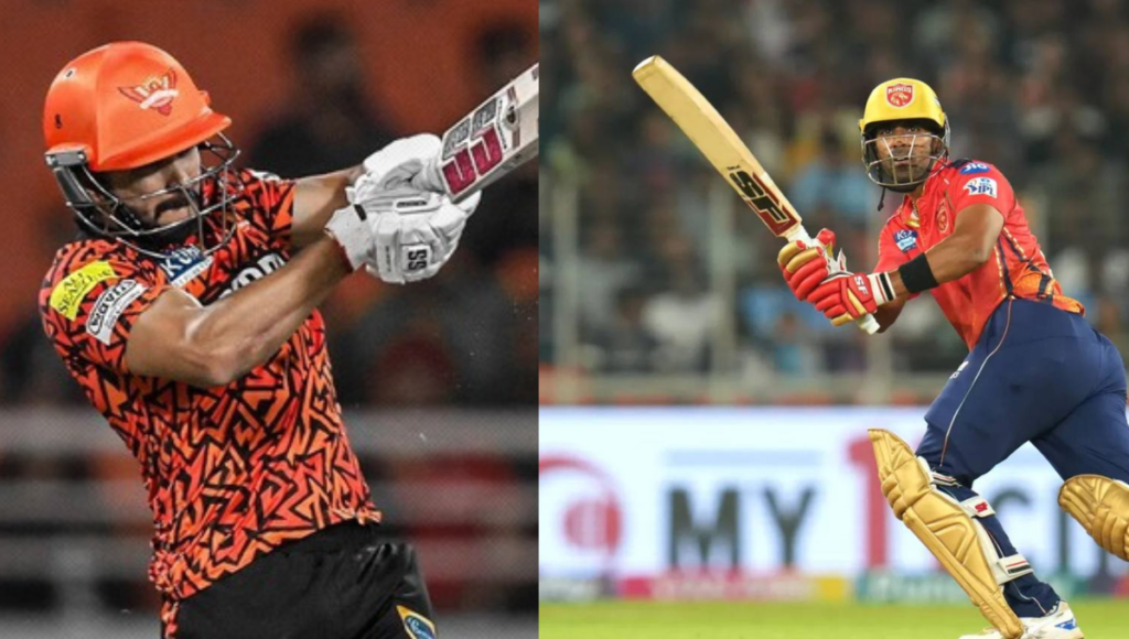 IPL 2024 : Shashank Singh and Nitish Kumar Reddy playing shots